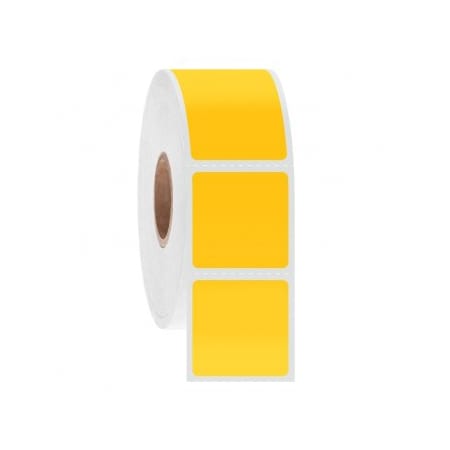 Ga International NitroTag Cryogenic Barcode Labels, 1x1, 3" Core, Yellow, 3000 Labels 247186Y